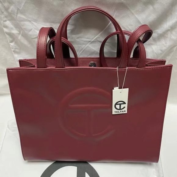 Telfar Medium Burgundy Bag